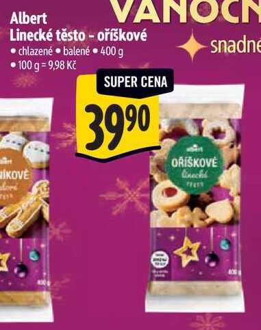 Albert Linecké těsto - oříškové, 400 g