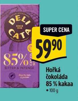 Hořká čokoláda 85% kakaa, 100 g