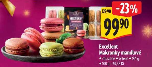 Excellent Makronky mandlové, 144 g 