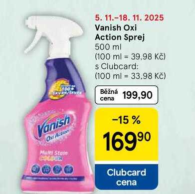Vanish Oxi Action Sprej, 500 ml 