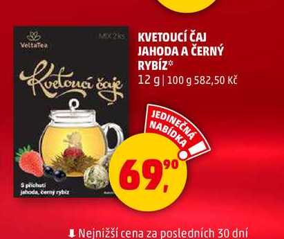 KVETOUCÍ ČAJ JAHODA A ČERNÝ RYBÍZ, 12 g 