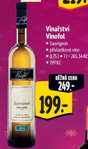 Vinařství Vinofol, 0,75 l