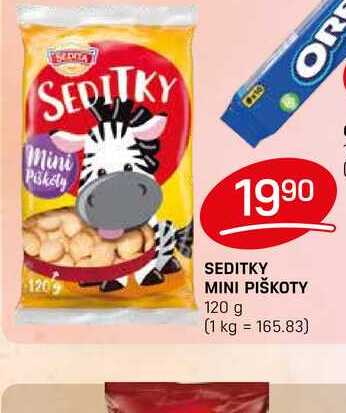 SEDITKY MINI PIŠKOTY 120 g 