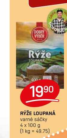 RÝŽE LOUPANÁ varné sáčky 4 x 100 g 