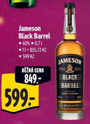 Jameson Black Barrel, 0,7 l