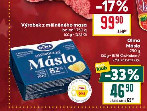 Olma Máslo 250 g