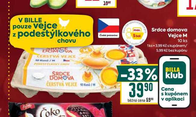 Srdce domova Vejce M 10 ks