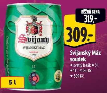 Svijanský Máz soudek, 5 l