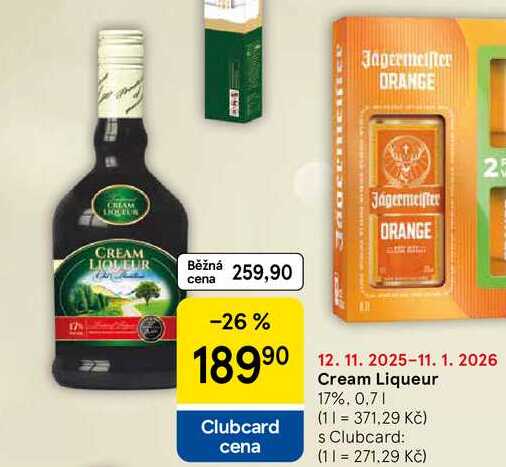 Cream Liqueur 17%, 0,7 l