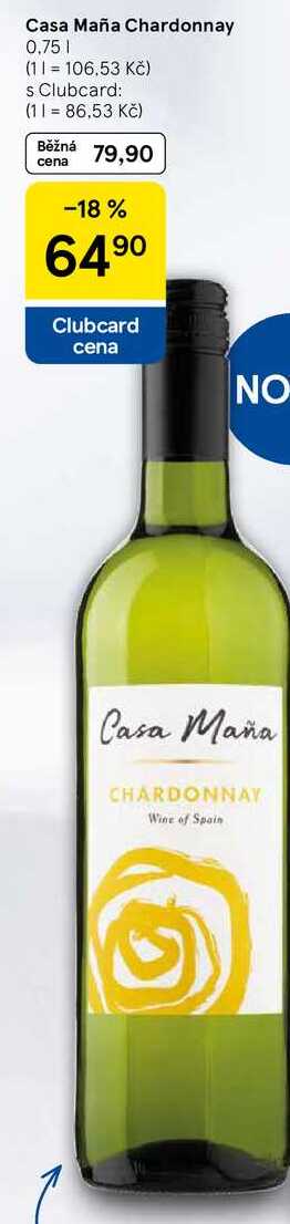 Casa Maña Chardonnay, 0,75 l