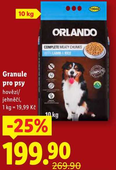 Granule pro psy, 10 kg