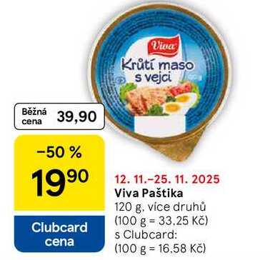Viva Paštika, 120 g, více druhů