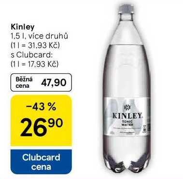 Kinley, 1.5 I, více druhů