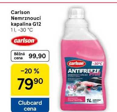 Carlson Nemrznoucí kapalina G12, 1 l, -30 °C