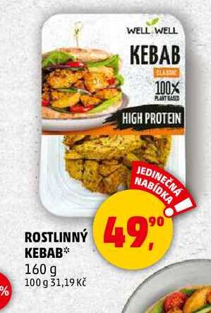 ROSTLINNÝ KEBAB, 160 g
