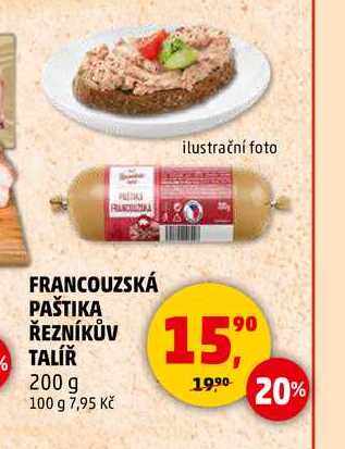 FRANCOUZSKÁ PAŠTIKA ŘEZNÍKŮV TALÍŘ, 200 g 