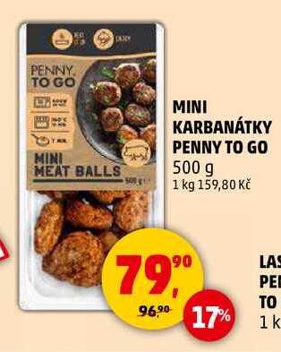 MINI KARBANÁTKY PENNY TO GO, 500 g 