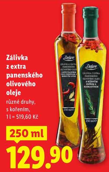 Zálivka z extra panenského olivového oleje, 250 ml