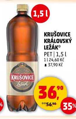 KRUŠOVICE KRÁLOVSKÝ LEŽÁK PET, 1,5 l