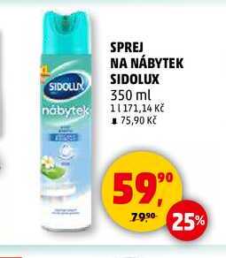 SPREJ NA NÁBYTEK SIDOLUX, 350 ml 