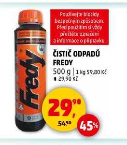 ČISTIČ ODPADŮ FREDY, 500 g 