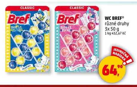 WC BREF, 3x 50 g