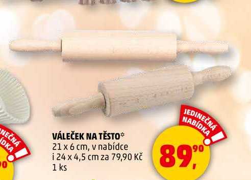 VÁLEČEK NA TĚSTO, 1 ks