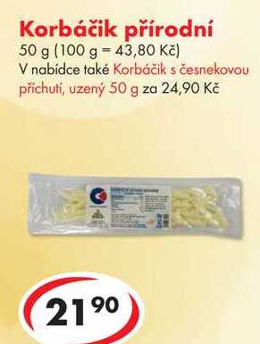 Korbáčik přírodní, 50 g  