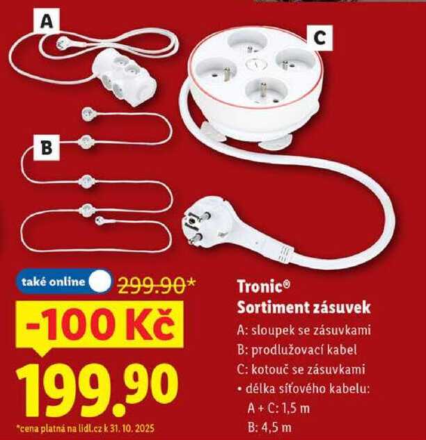 Tronic Sortiment zásuvek