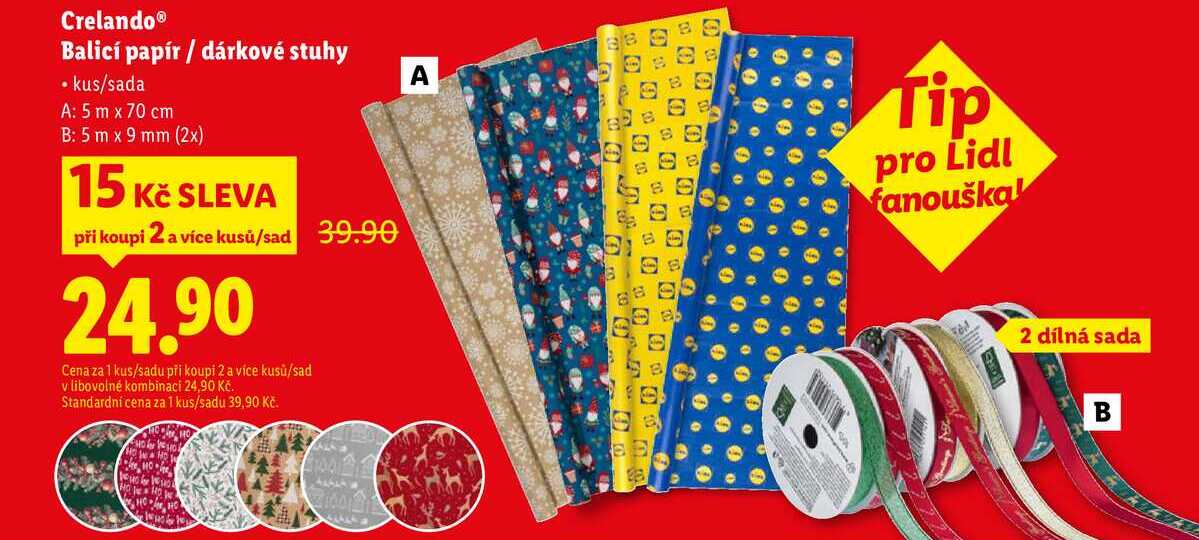 Crelando Balicí papír/dárkové stuhy