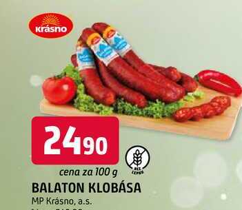 BALATON KLOBÁSA 100g