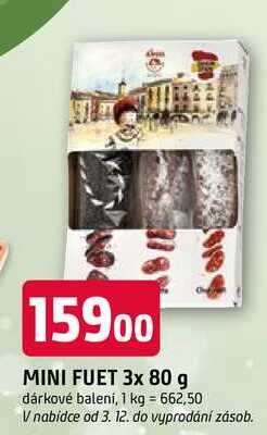 MINI FUET 3x 80 g dárkové balení