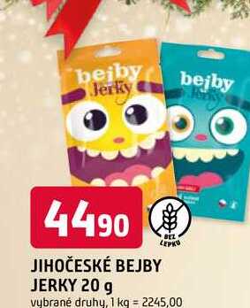 JIHOČESKÉ BEJBY JERKY 20 g
