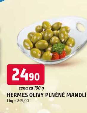 HERMES OLIVY PLNĚNÉ MANDLÍ 100g