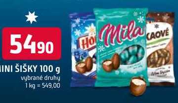 MINI ŠIŠKY 100 g vybrané druhy