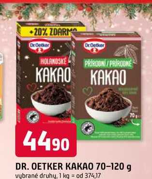 DR. OETKER KAKAO 70-120 g 