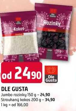 DLE GUSTA Gusta Jumbo rozinky 150 g