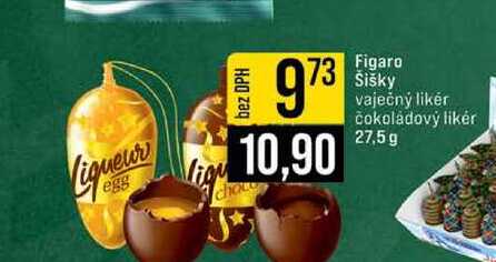 Figaro Šišky vaječný likér čokoládový likér 27,5 g 