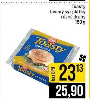 Toasty tavený sýr plátky různé druhy 150 g