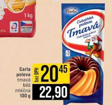 Carla poleva tmavá bílá mléčná 100 g