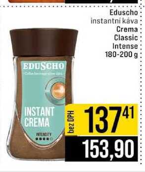 Eduscho instantní káva Crema Classic Intense; 180-200 g