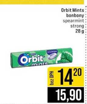 Orbit Mints bonbony spearmint strong 28 g