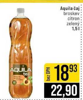 Aquila čaj broskev citron zelený 1,5l