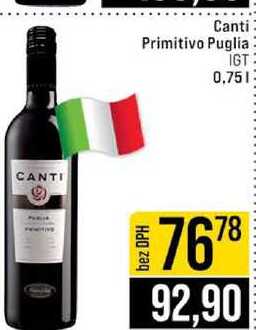 Canti Primitivo Puglia IGT 0,75l