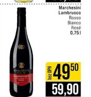 Marchesini Lambrusco Rosso Bianco Rosé 0,75l