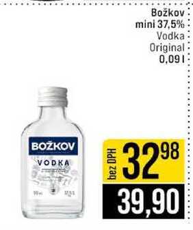 Božkov mini 37,5% Vodka Original 0,09l