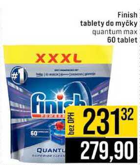 Finish tablety do myčky quantum max 60 tablet 