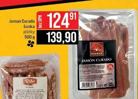 Jamon Curado šunka plátky 500 g