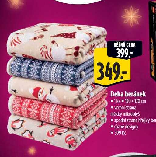  Deka beránek  1ks 130 × 170 cm  