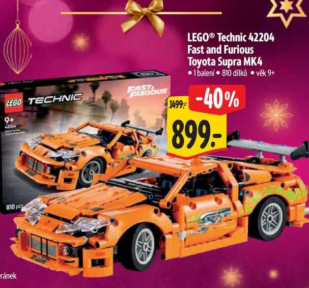 LEGO TECHNIC-  Fast and Furious, Toyota Supra MK4 
